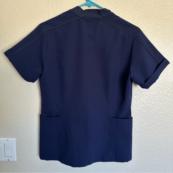 NWT Vail Half Zip Scrub Top Racing Navy PO5015 - Picture 6 of 13